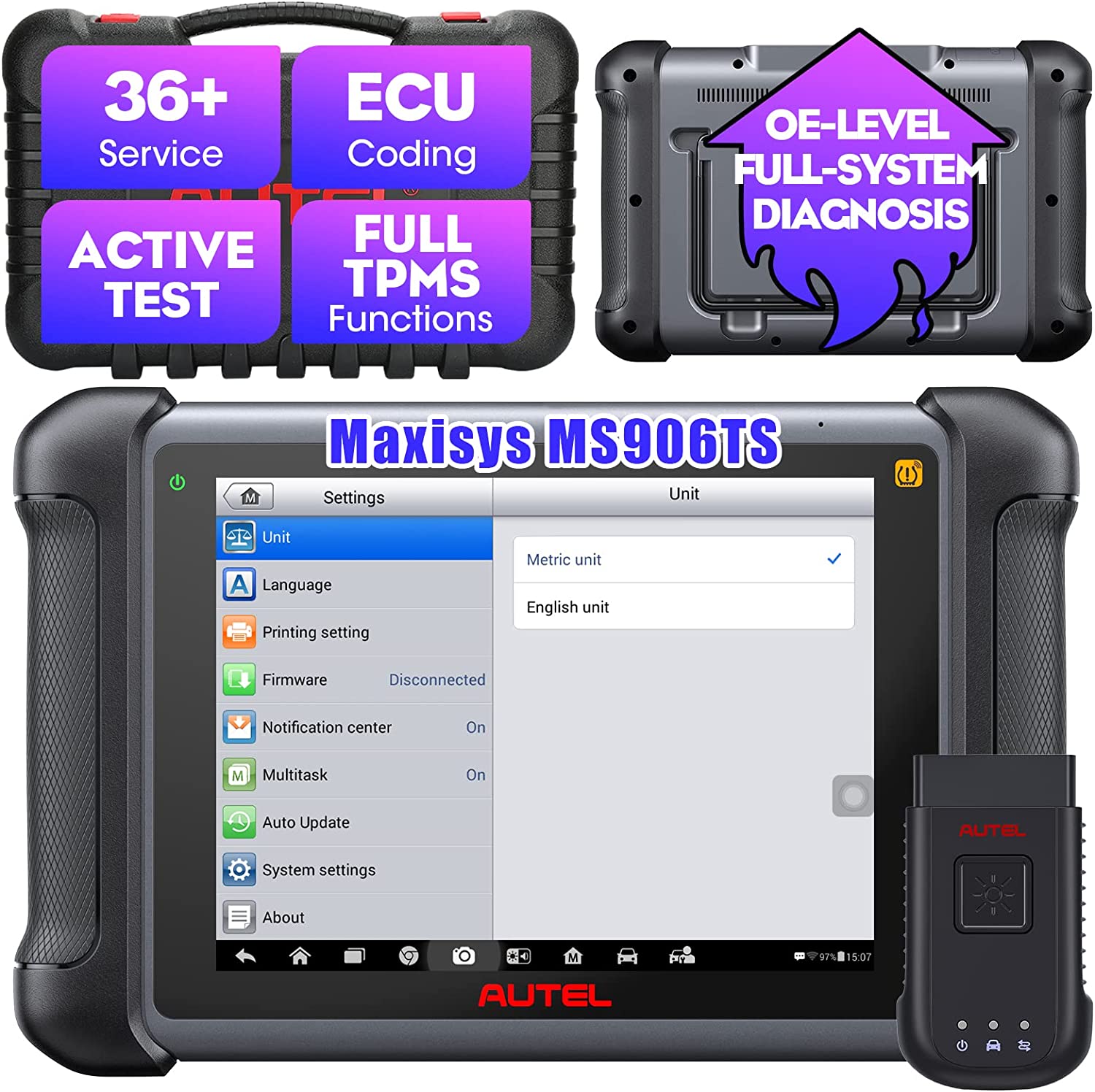 Autel MaxiSys MS906TS Diagnostic Tool, Autel Scanner MS906TS – 
