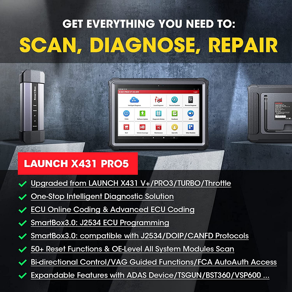 LAUNCH X431 PRO 5 Diagnostic Tools, Scan Tool –
